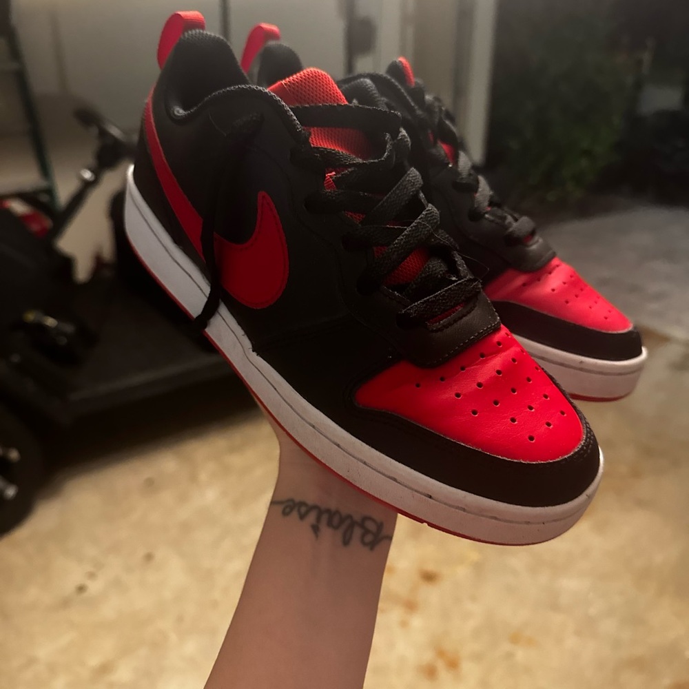 Nike Black and Red Sneakers